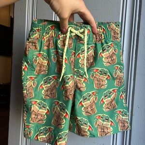 3Yr Baby Yoda Swim Trunks Star Wars Disney